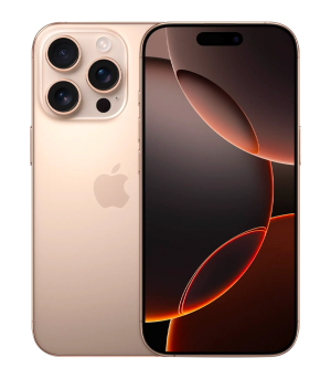 iPhone 16 pro desert titanium color 128 gb